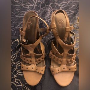 Size 6 beige heels